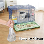 BNOSDM 50 PCS Disposable Rabbit Cage Liner Plastic Guinea Pig Cage Bedding - Image 3
