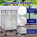 Universal Bird Cage Seed Catcher Net, Stretchy Band Skirts Bird Cage Net - Image 5