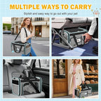 HUANLANG Soft-Sided Cat Carrier Airline Approved, Dog Carriers - Image 8