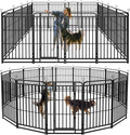 Heavy Duty Dog Playpen: 16 Steel Panels 47" Height, Square Steel Pipe by Committedtobetterpetlife