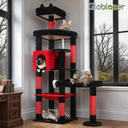 Globlazer Extra Large Platform Gothic Cat Tree, 65in Tall Sturdy Goth Cat Tower - Image 8