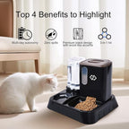 Gravity Cat Feeder and Automatic Water Dispenser - Image 2