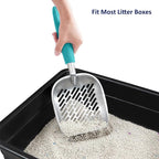 WePet Cat Litter Scoop, Aluminum Alloy Sifter, Kitty Metal Scooper, Deep Shovel - Image 5