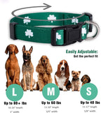 Native Pup St Patricks Dog Collar- Saint Patrick Green Shamrock Pet Collars- - Image 3