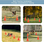 TNZMART Dog Agility Hurdle Cones Pet Jump Training Set Dog Agility Course - Image 7