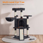 Yaheetech Cat Tree, 42in Cat Tower - Image 6