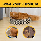 Cat Scratcher Bed, 2 in 1 Oval Cat Scratching Board - Image 4