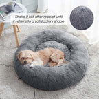 WESTERN HOME WH Calming Dog & Cat Donut Cuddler, Anti-Anxiety Warming Cozy Soft - Image 3