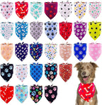 30 Pcs Paw Print Bandanas Bulk for Large Dogs 33 Inch XL Stitch Dog Bandanas by Bestwishforyou