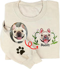 LOVELYPOD Custom Embroidered Dog Mom Sweatshirt by LOVELYPOD