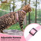 PUPTECK Adjustable Cat Harness and Leash Set Escape Proof Kitten Strap Collar - Image 6
