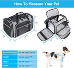 Airline Approved Portable Pet Carrier 2 Sides Expandable Soft-Sided Large Cats - Image 2