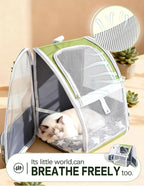 Green Cat Backpack Carrier - Image 4