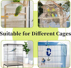 Daoeny Bird Cage Seed Catcher, Large Bird Cage Cover, Adjustable Soft Airy - Image 6