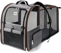 Lekebobor Extra Large Cat Backpack Carrier Expandable Pet Carrier Backpack by LEKEBOBOR