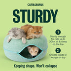 Cattasaurus Peekaboo Cat Cave Donut - Image 3