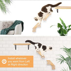 Cat Climbing Stair Shelf Wall Mounted Reversible Left & Right Direction - Image 5