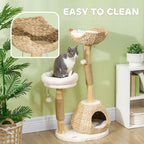 PawHut Cat Tree for Indoor Cats, Luxury Condo, Beds & Toby Balls, Kitten - Image 5
