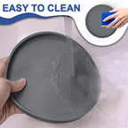 Arespark Cat Food Mat, Round Eating Plates Tray - Image 7