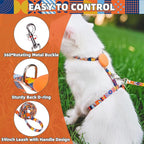 PUPTECK Adjustable Cat Harness and Leash Set Escape Proof Kitten Strap Collar - Image 5