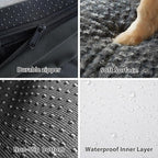 BFPETHOME Extra Large Orthopedic Dog Bed, L-Shaped Pet Bed - Image 4
