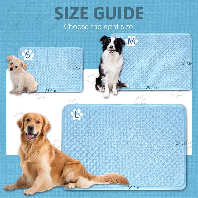 SOMOYA Upgrade Self-Cooling Mat Thicken Dogs Cooling Mat Washable Non-Slip Pet - Image 4