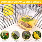 Bird Bath for Cage Bird Shower Bath Parrot Cage Feeder Cage Accessories - Image 4