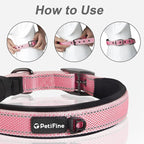 PetiFine Dog Collars for Small Dogs, Neoprene Padded Dog Collar, Reflective - Image 6