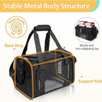 Discala Cat Dog Carrier Up to 15 Lbs TSA Airline Approved Pet Carrier - Image 7