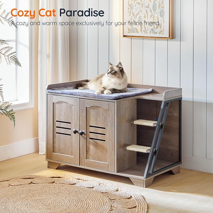HOOBRO Cat Litter Box Enclosure - Image 4