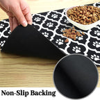 Dog Food Mat 16X24 Inch Pet Feeding Absorbent Mats - Image 5