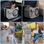 OWNPETS Pet Sling Carrier, Pet Airline Carrier Travel Bag, Fit 10~13lb Small - Image 8