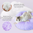 Calming Donut Dogs Beds for Small Dogs Washable, 23inch Plush Round Pet Bed for - Image 5