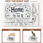 Home is Where My Dog is Dog Food Mat - Image 2
