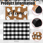 Tinideya 2 Pcs Door Mat Welcome Non Slip Coir Mats Floor Layering Doormats - Image 2