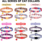 Breakaway Cat Collars for Girl Boy Cats, Spring Summer All Weather Cat Collar - Image 7