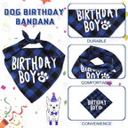 Weewooday Dog Birthday Party Supplies Birthday Boy Girl Cake Bandana Triangle - Image 3