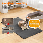 Jumbo Cat Litter Mat, 46x26 Inches Double Layer Honeycomb Litter Trapping Mat - Image 6