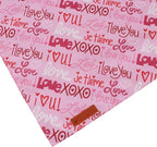 ADOGGYGO Valentine Dog Bandanas 2 Pack, Reversible Heart Love Print Pet Scarf - Image 6