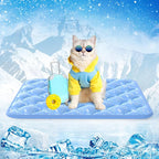 Rywell Dog Cooling Mat 2.0, Ocean Blue, Long-Lasting Cool by Rywell