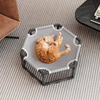 Tresbro Elevated Cat Hammock Bed, Hexagon Raised Cat Swing Bed - Image 5