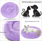 Dog Bed for Small Medium Large Dogs, 20 inch Calming Dogs Bed, Washable-Round - Image 5