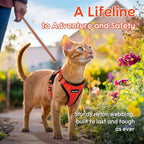 Dooradar Cat Harness and Leash Set, Escape Proof Safe Adjustable Kitten Vest - Image 7