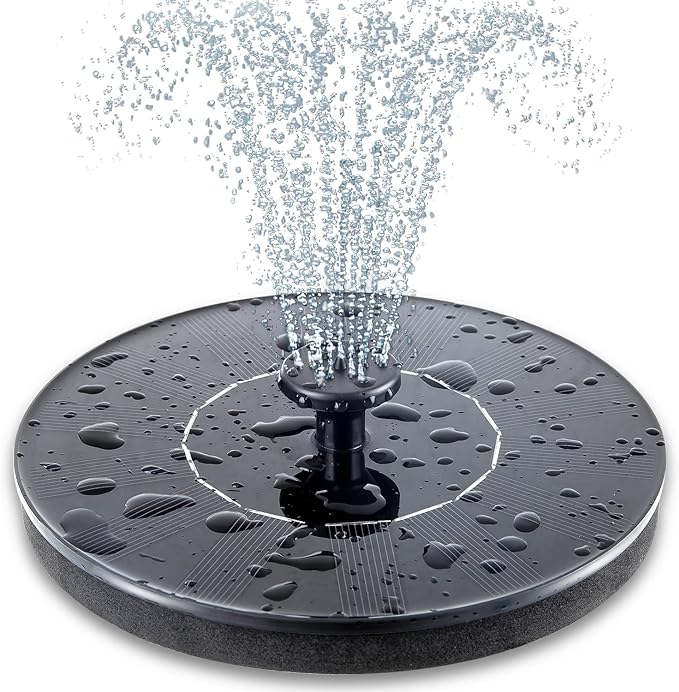 Mademax Solar Bird Bath Fountains Pump, Upgrade 1.4W Solar Fountain by Mademax