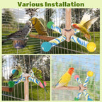 Bird Perch Toy, Parrot 360° Interactive Rotating Toy - Image 7