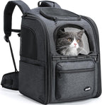 Pecute Cat Backpack Carrier, 30% Energy Saving Breathable Pet Backpack by pecute