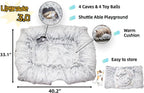 XxingSheep 4 Cave Shuttled XL Cat Tunnel Bed - Image 4