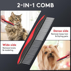 Tpotato Deshedding Dog Brush for Long Haired Dogs Cats, Undercoat Shedding Rake - Image 3