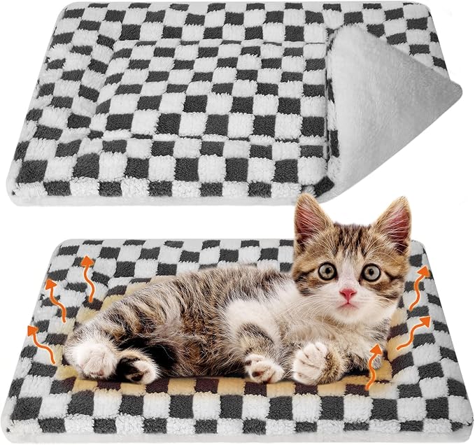 VitalCozy 2 Pack Self Warming Cat Mat Self Heating Pad Bed Reversible Machine by VitalCozy