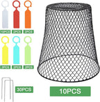 10 Pcs Chicken Wire Cloche Plant Covers Garden Netting Metal Heavy Duty Plant - Image 3